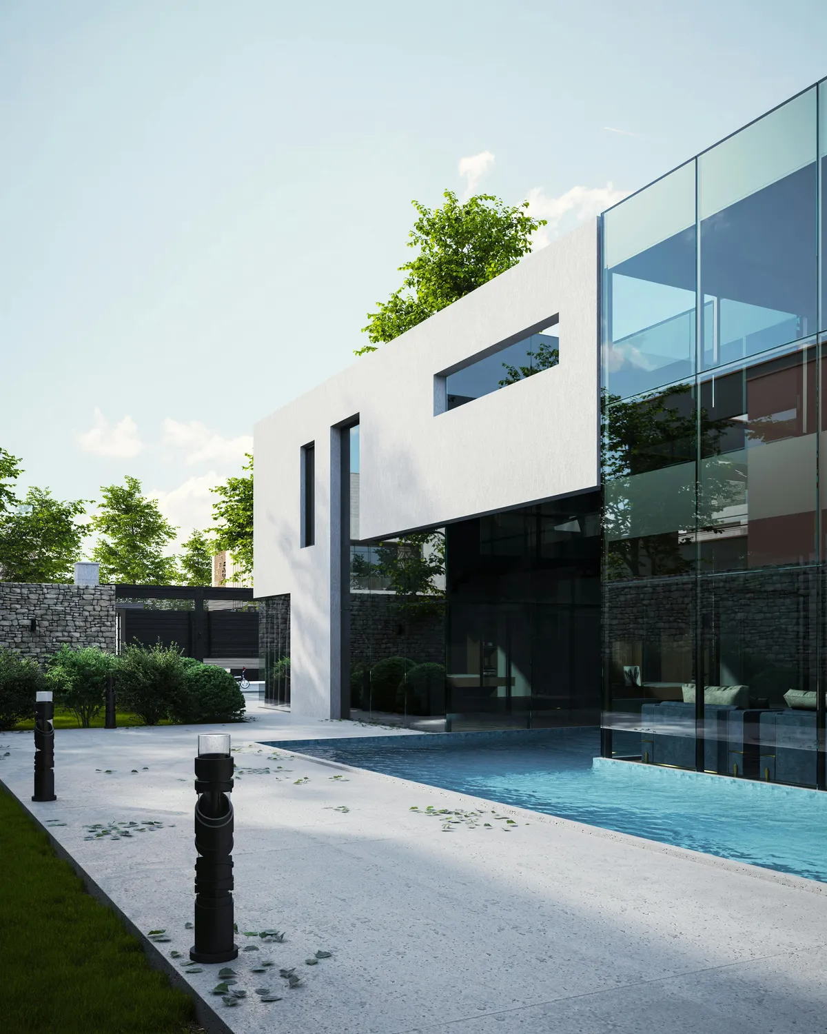 Maison moderne, symbole d'investissement réussi